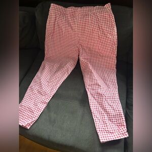 Vixen by Micheline Pitt Pink Gingham Pants 3X